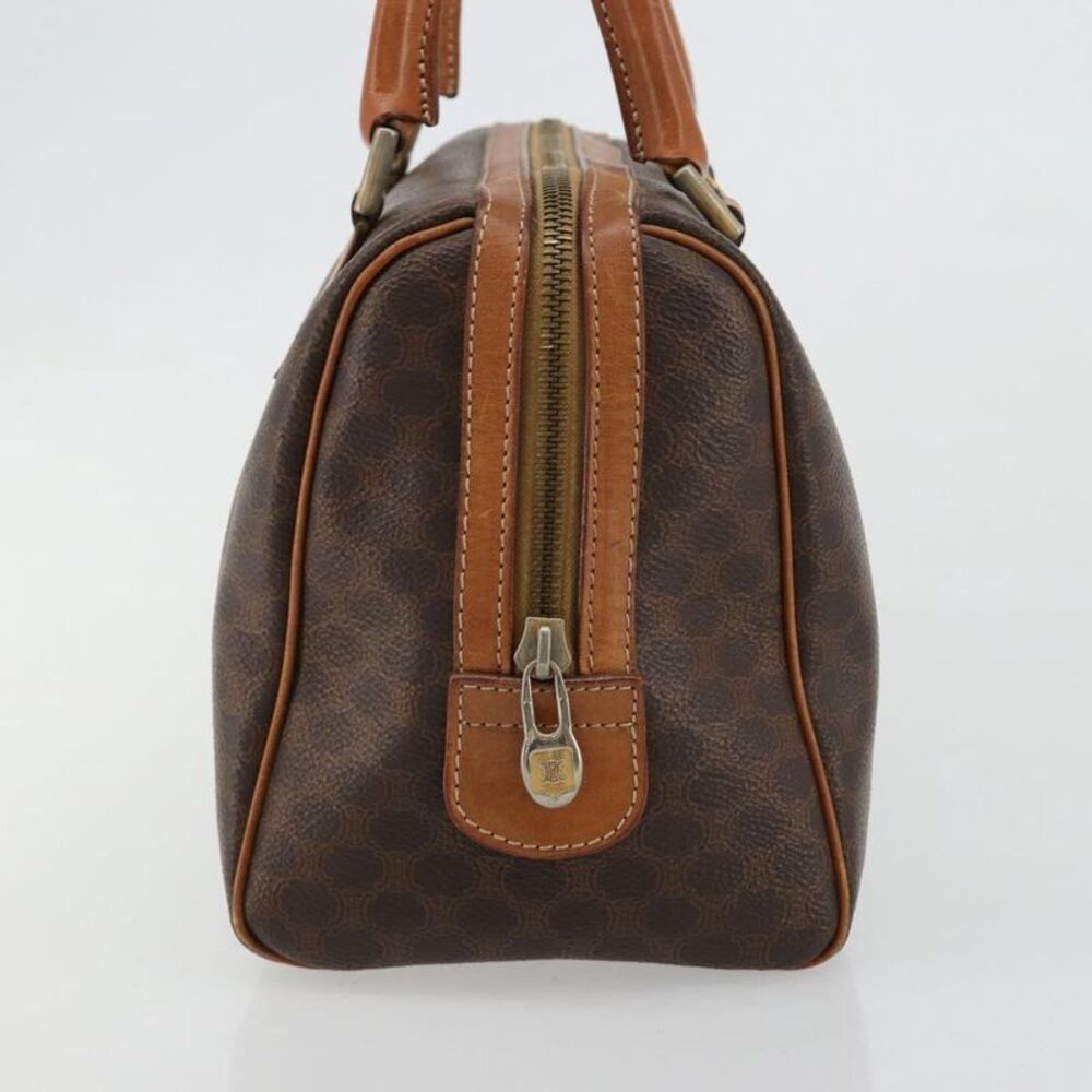 Celine Vintage Triomphe Handbag Canvas Brown Canvas Handbag - Picture 3 of 16